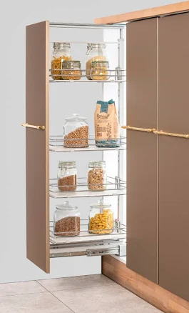 SOFT-CLOSE PANTRY PULL OUT WHITE MELA...