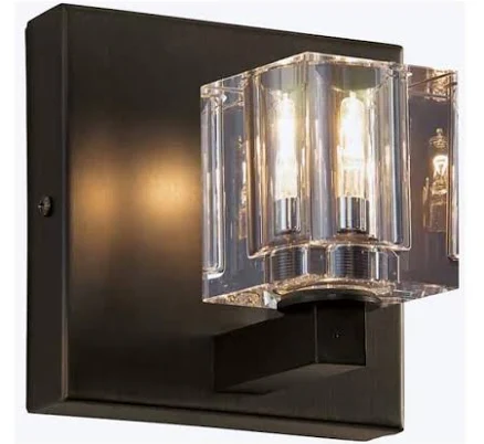 5 in. 1-Light Aged Bronze Indoor Wall...