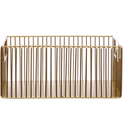 Michaels Ashland Gold Metal Tote Basket