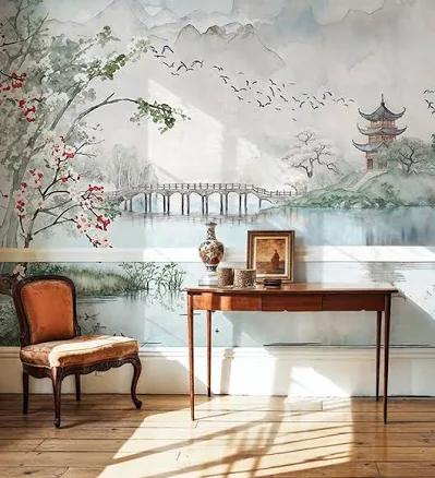Japanese Cherry Blossom Wall Mural