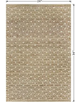 allen + roth Speckled Dunes Jute Natu...