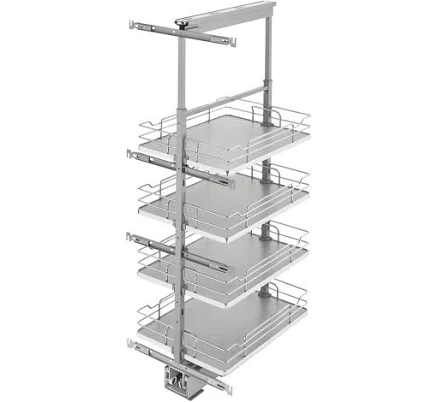 Rev-A-Shelf Chrome Solid Bottom Pantr...