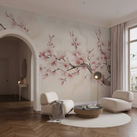 Uwalls.com Delicate Cherry Blossom Br...