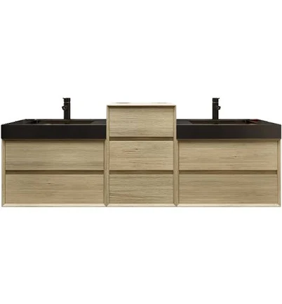 BV Better Vanity Mia 80-in Teak Oak D...
