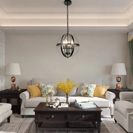 GoYeel 4 Lights Industrial Black Glob...