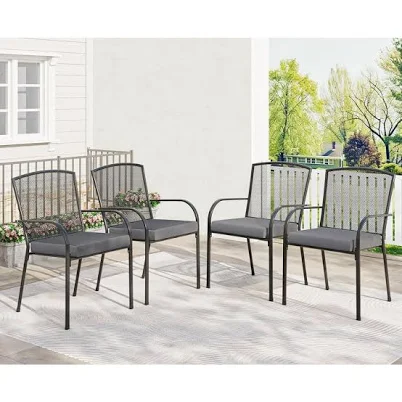 AECOJOY Outdoor Patio Chairs (Set of 4)