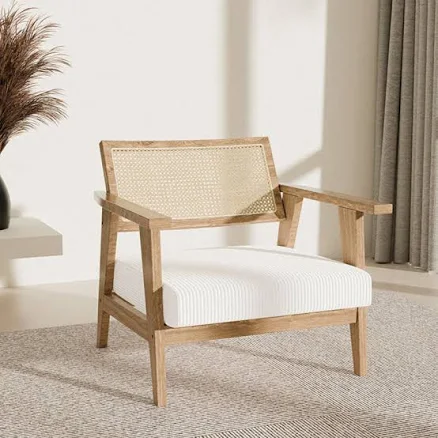 Belleze Mid-Century Modern Cane Back ...