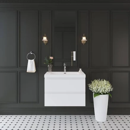 Modern Wall-Mounted Bathroom Vanity