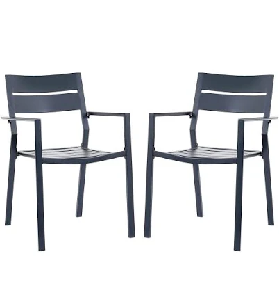 Vicllax Patio Chairs Set of 2 Stackab...