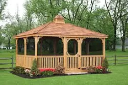 10' x 10' Rectangle Treated Pine Gazebo