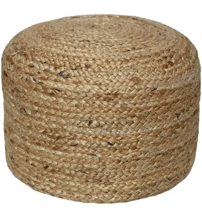 CG Hunter Round Braided Jute Ottoman ...
