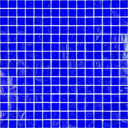 Tile Club Mixed Navy Blue Squares Gla...