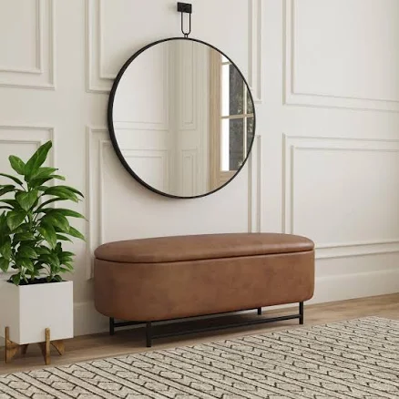 HomePop Ellipse Storage Bench