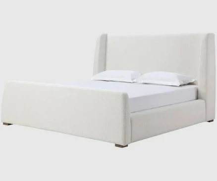 Queen Bed - Pearson Beige Fabric Upho...