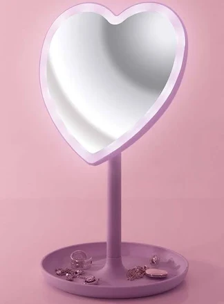 Homewares Light Up LED Heart Mirror