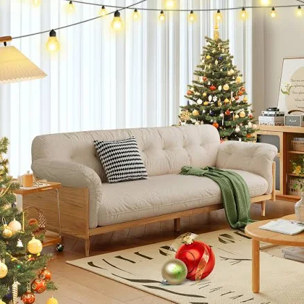 Jasiway Modern 3-Seat Upholstered Sofa