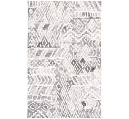 HomeRoots 2 ft. x 13 ft. Gray and Whi...