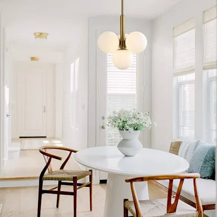 ADSENSTY 4-Light Modern Globe Chandelier