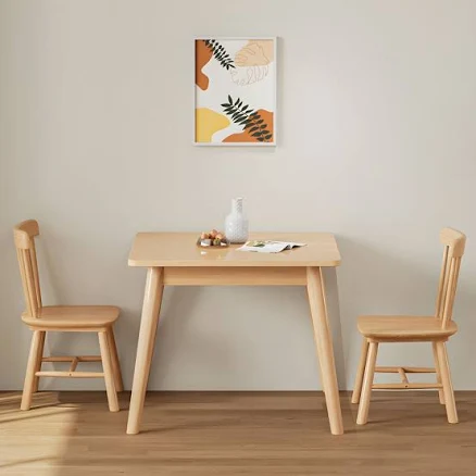 Scandinavian Solid Wood Square Dining...