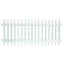 Yardworks 3 x 8 White Vinyl Picket Fe...