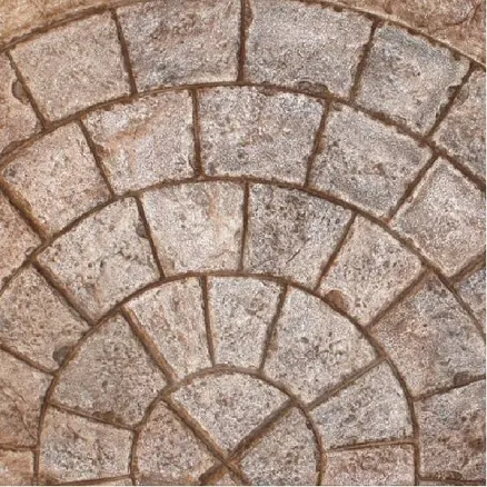 9 Ft. Dia. Radius Cobble Stone Concre...