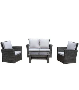 Itopfox 4-Pieces Outdoor Sectional Set