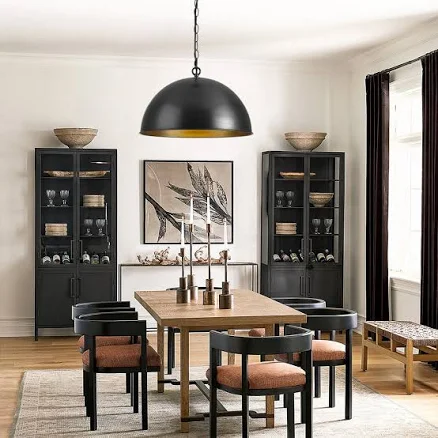 Industrial Vintage Black Iron Oversiz...