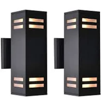 Rennnsan Modern Black Wall Sconces Se...