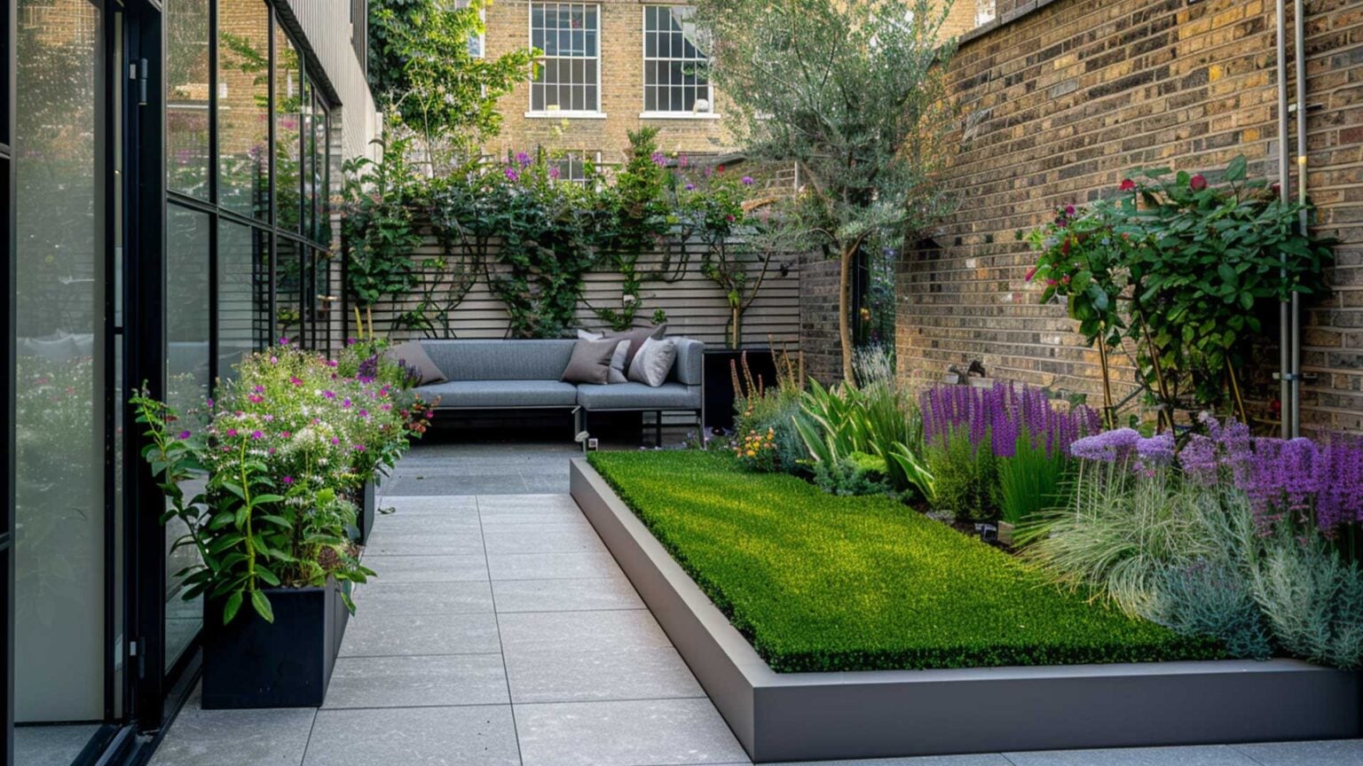 Small Garden Ideas - 20 Modern Minimalist Compact Gardens | Paving Direct