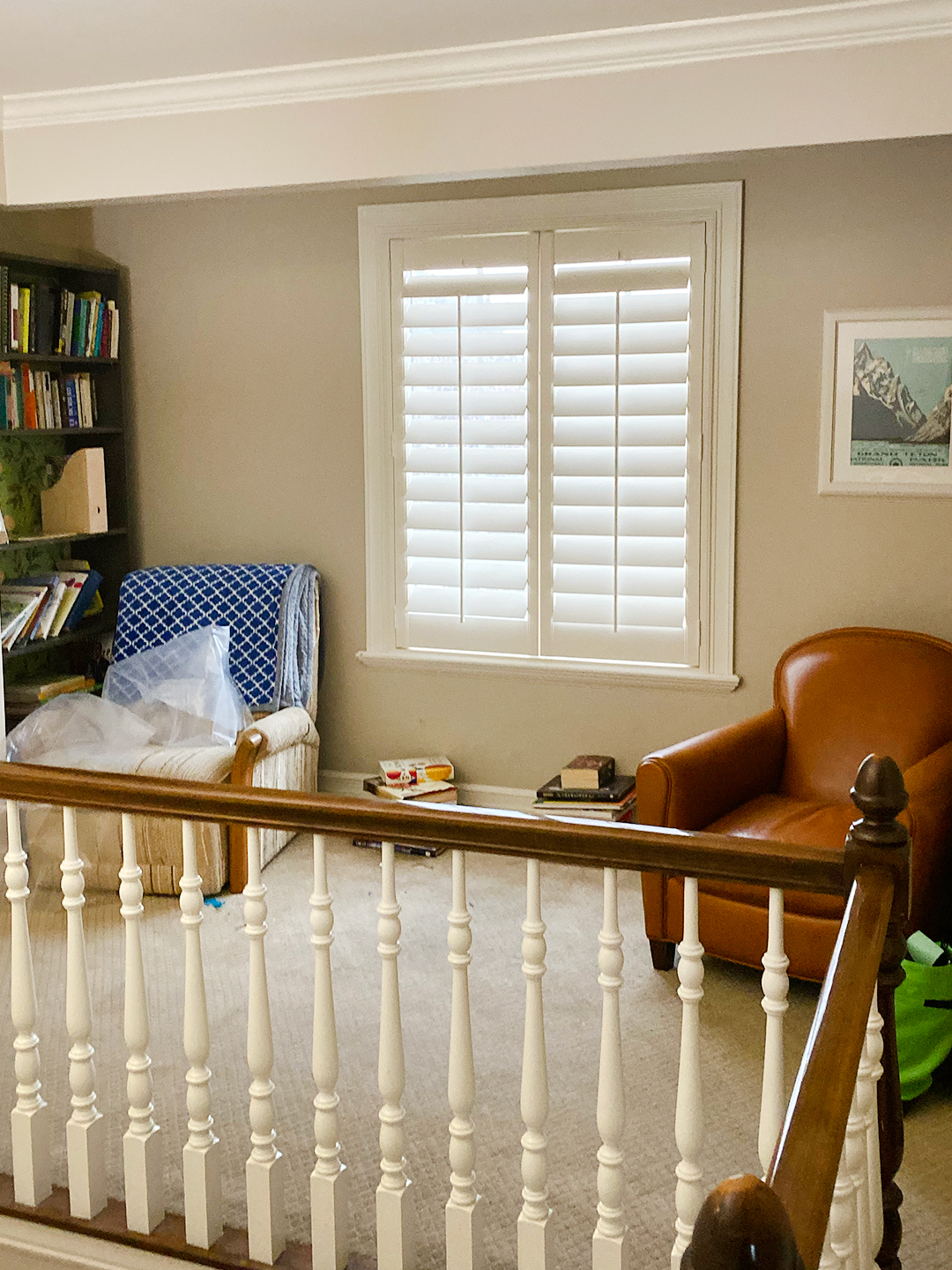 There's No Better Use for an Awkward Stair Landing Than This Do-It-All Reading Nook | domino