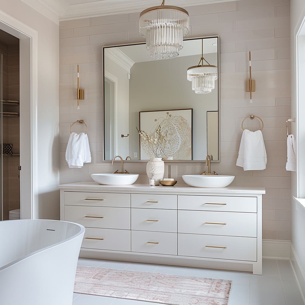 Timeless Bathroom Design Ideas with Modern Classic Elements