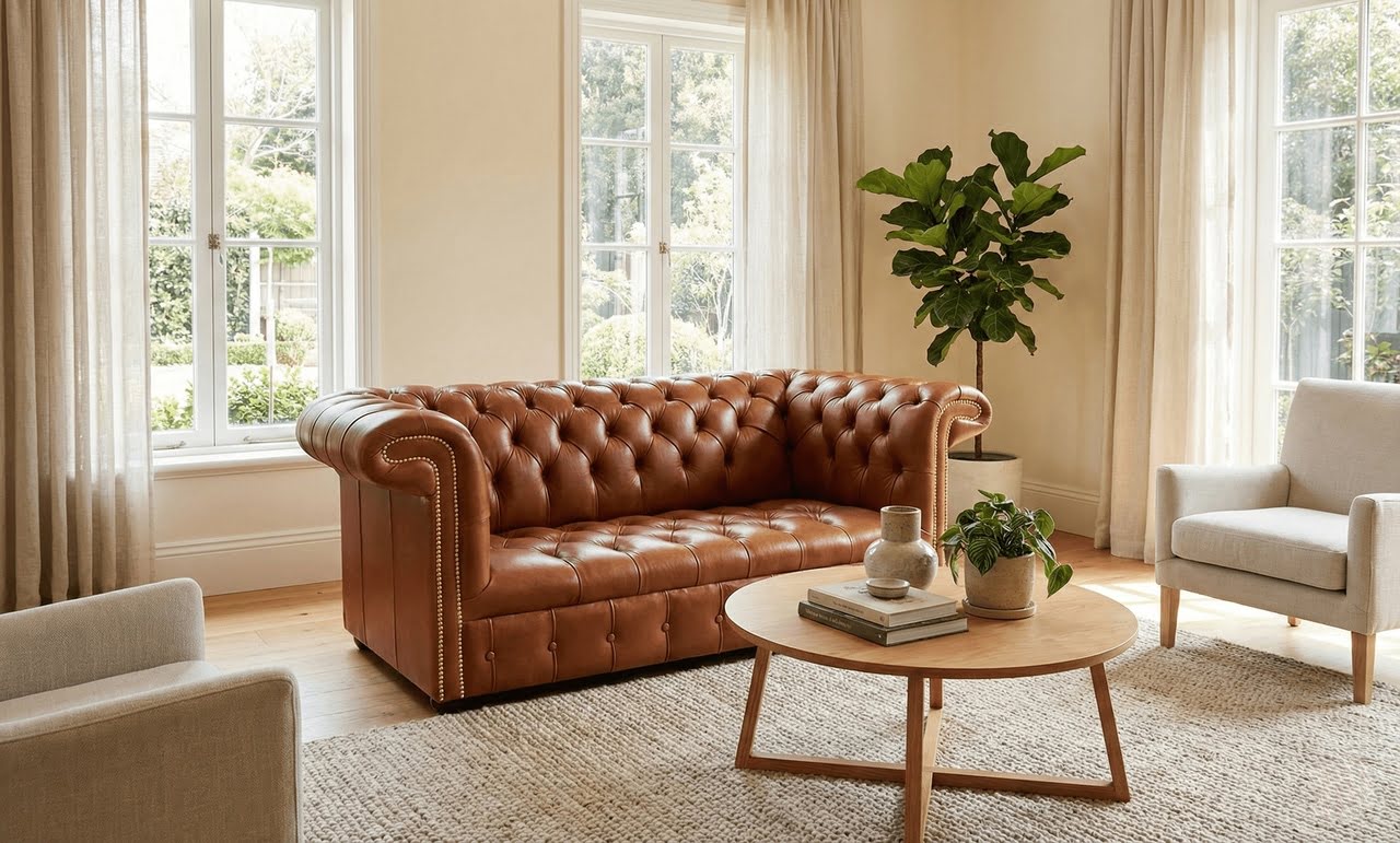 What Colour Goes With Brown Leather Sofa? | Designer Sofas 4U