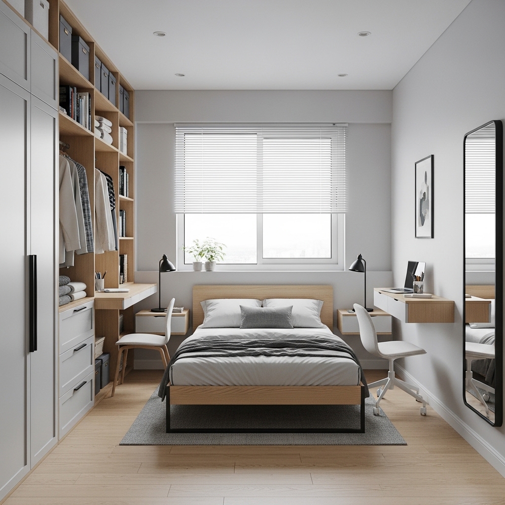 15 Chic Small Bedroom Layout Ideas That Improve Space, Flow, And Daily Comfort - Home Decorefiy