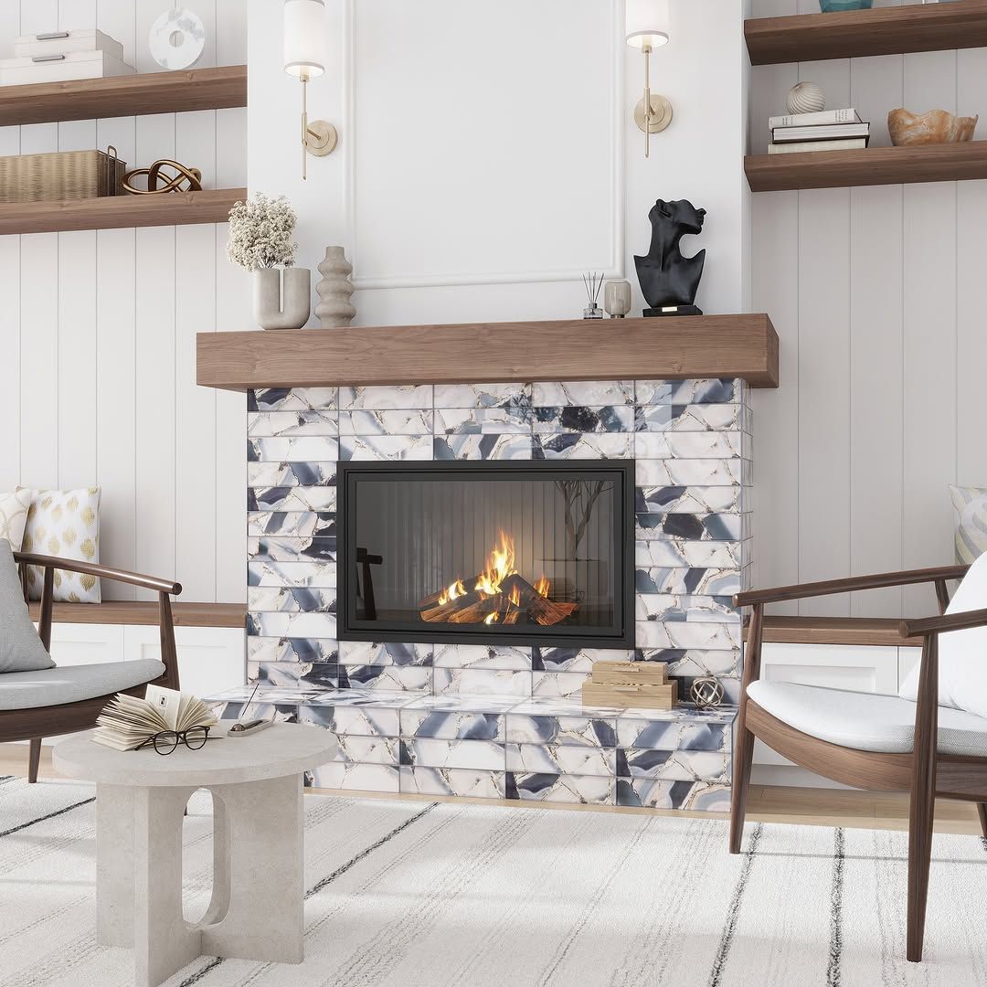20 Fireplace Tile Ideas for 2026 That Make the Safe Neutral Hearth Look Like a Lazy Mistake