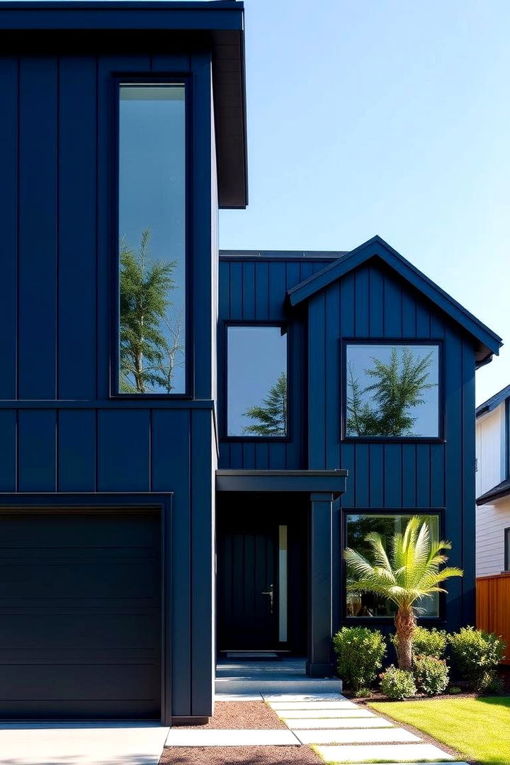 22 Dark Blue House With Black Trim Design Inspiration - Lost At E Minor