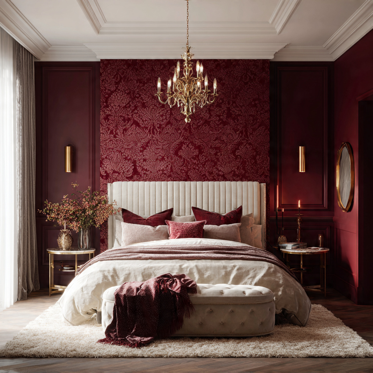 27 Burgundy Bedroom Bliss: Design Your Dream Luxury Space