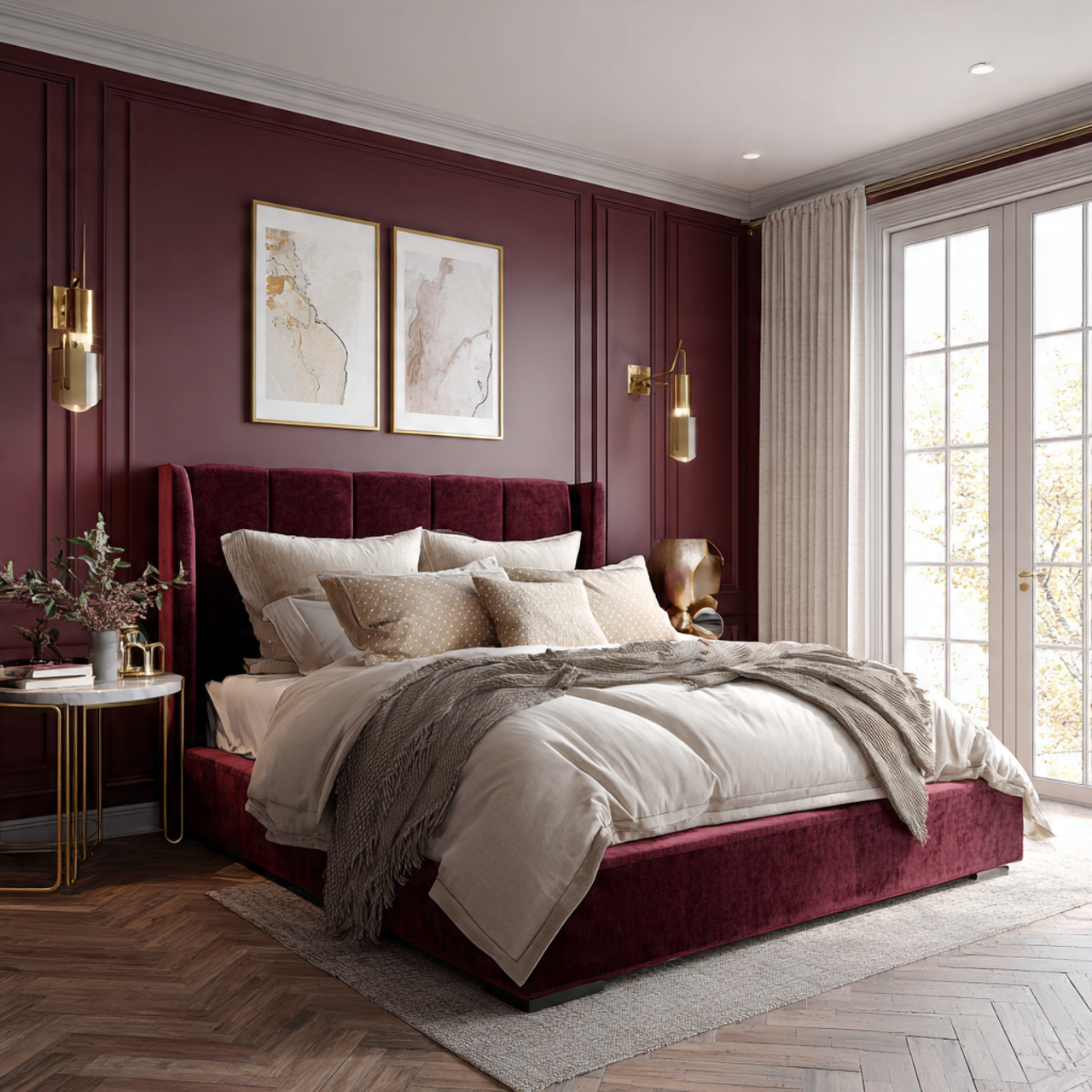 27 Burgundy Bedroom Bliss: Design Your Dream Luxury Space
