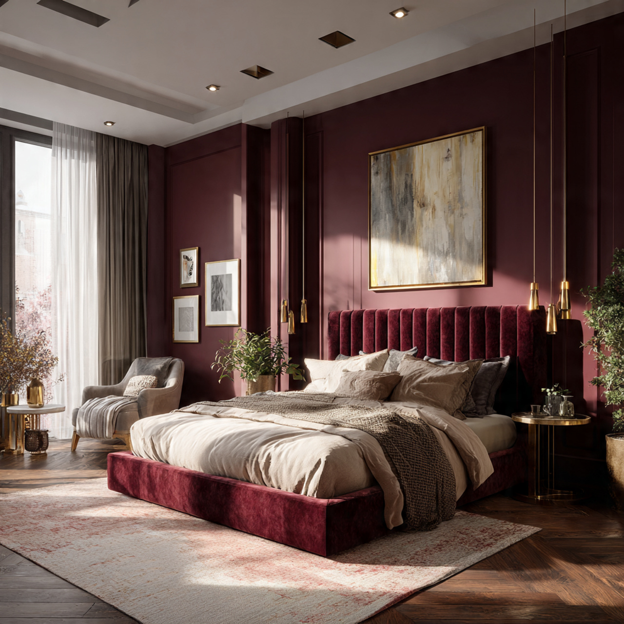 27 Burgundy Bedroom Bliss: Design Your Dream Luxury Space