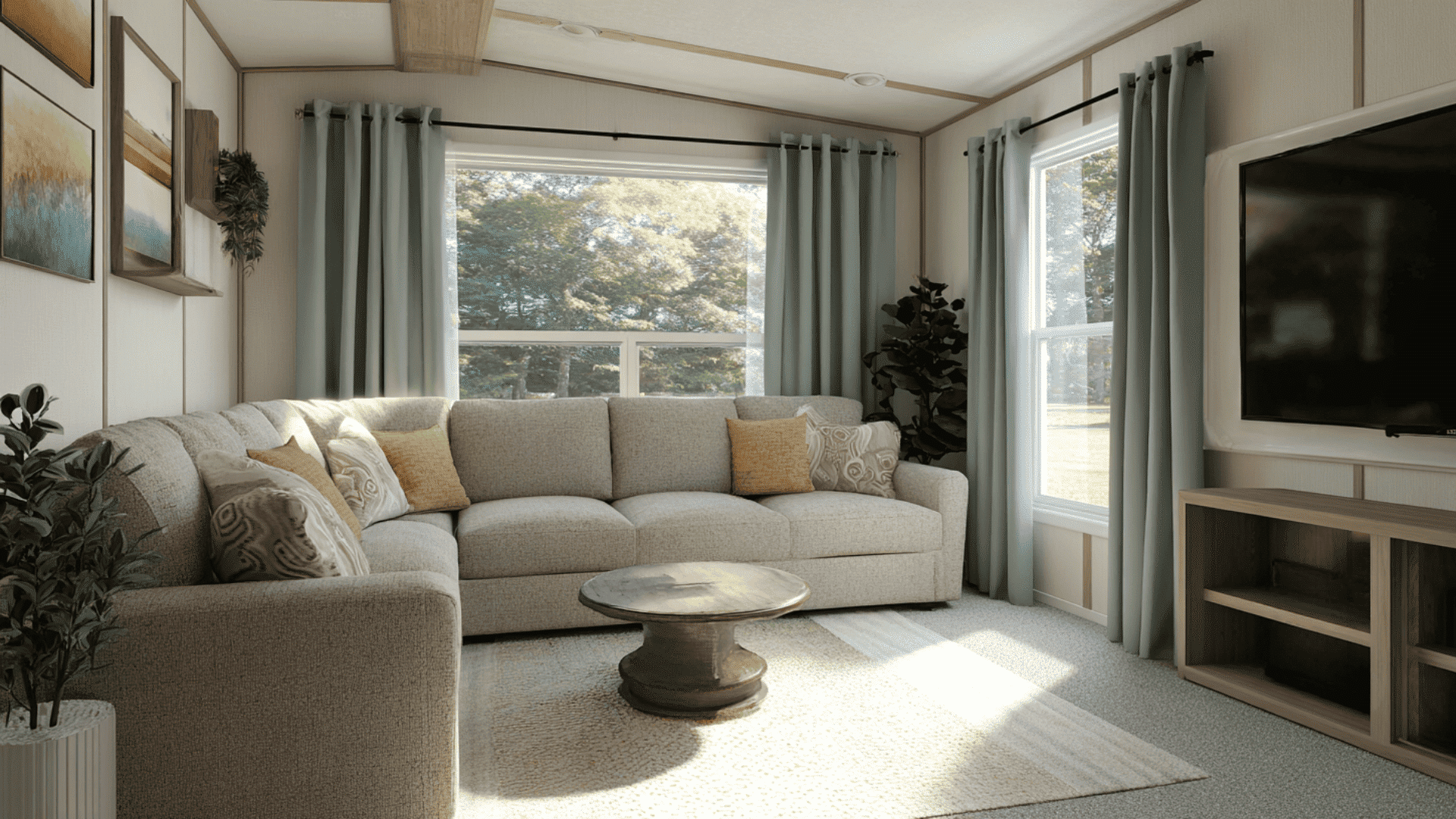 27 Single Wide Small Mobile Home Living Room Ideas - The Martinnest