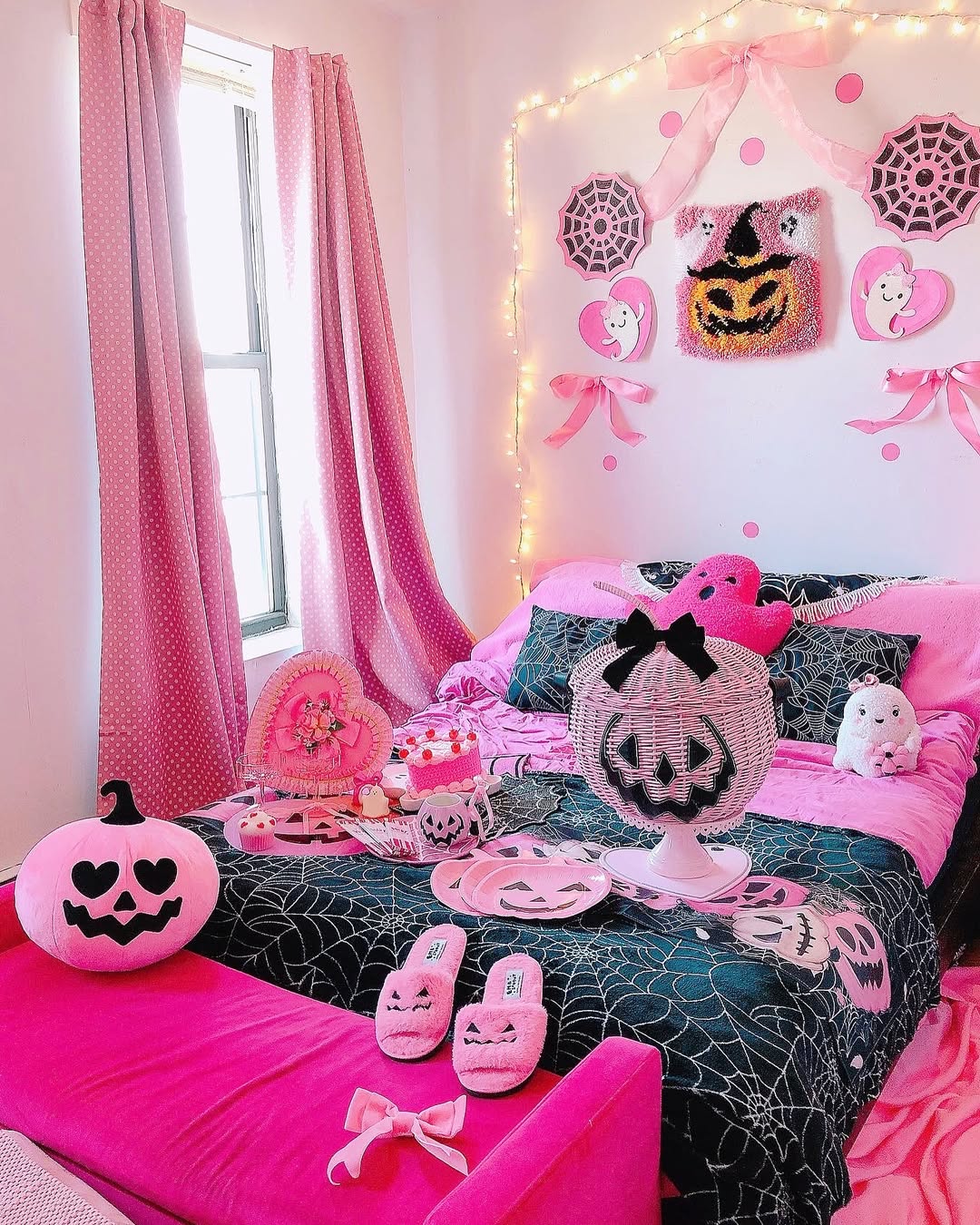 28 Shockingly Brilliant Pink Halloween Decor Ideas That Put Basic Decor to Shame