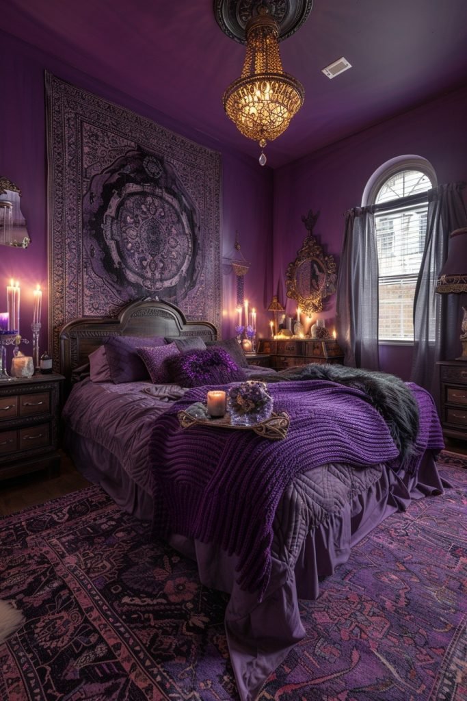 29 Purple Witchy Bedroom Ideas For A Magical Space - Courtneys World