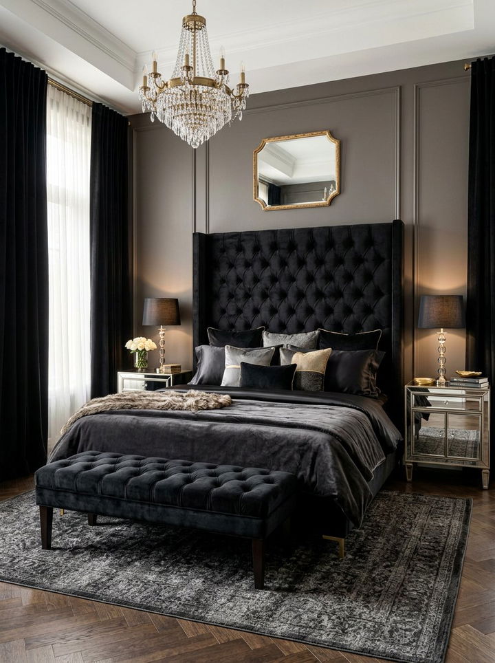 30 Modern Black Bedroom Ideas for a Sleek and Moody Atmosphere - Lost At E Minor