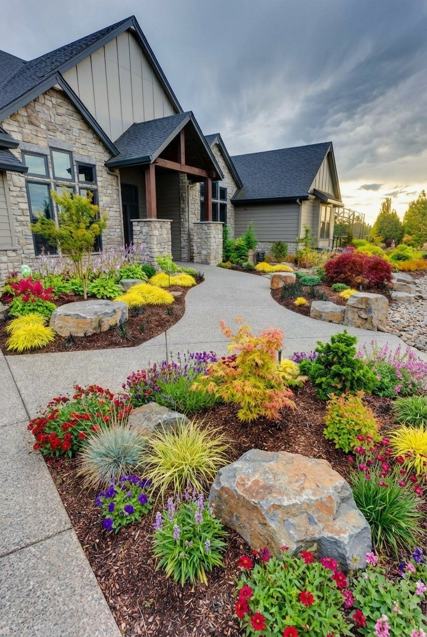 31 Front Yard Landscaping Ideas – Happy Inside – Home and Garden