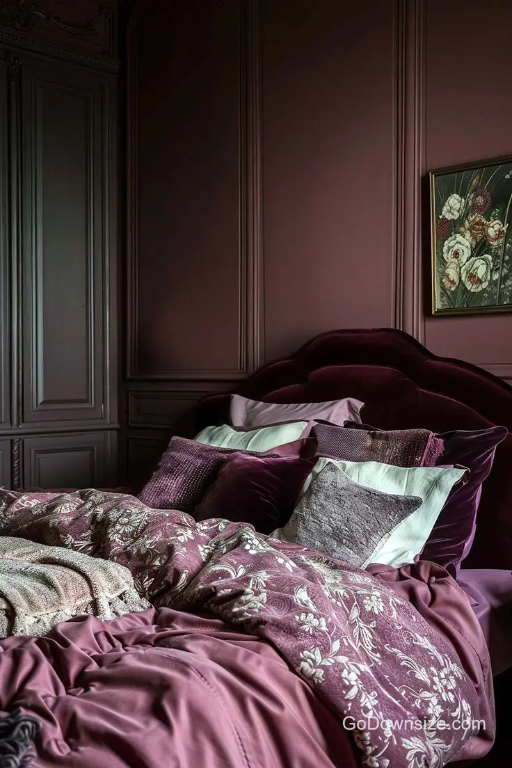 37 Sophisticated Burgundy Bedroom Decor Ideas - DigsDigs