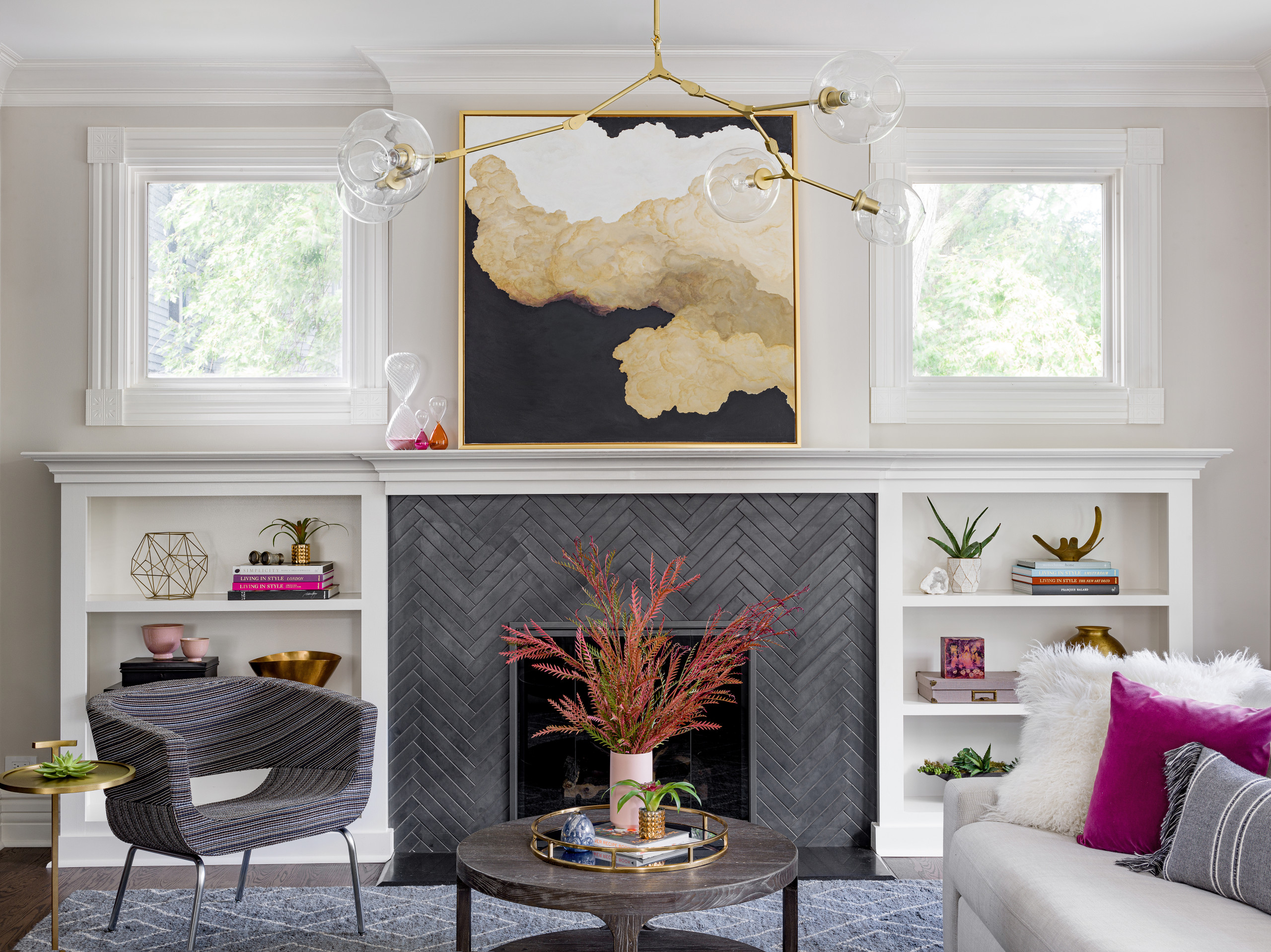 75 Living Room with a Tile Fireplace Ideas You'll Love - April, 2026 | Houzz