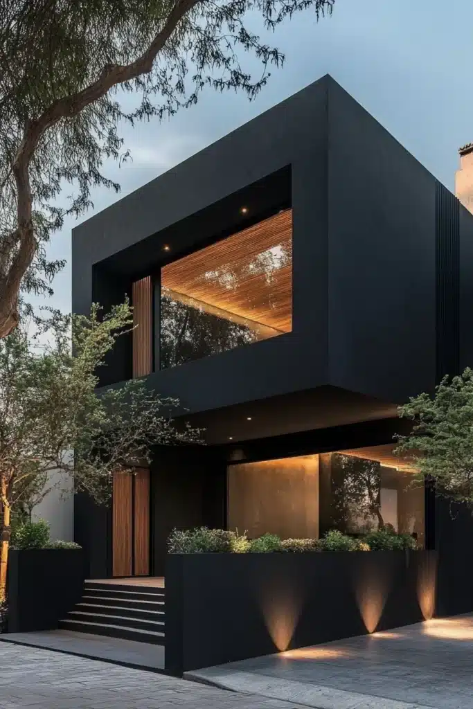 A Guide to Black Painted House With Wood Trim | Exterior Painters
