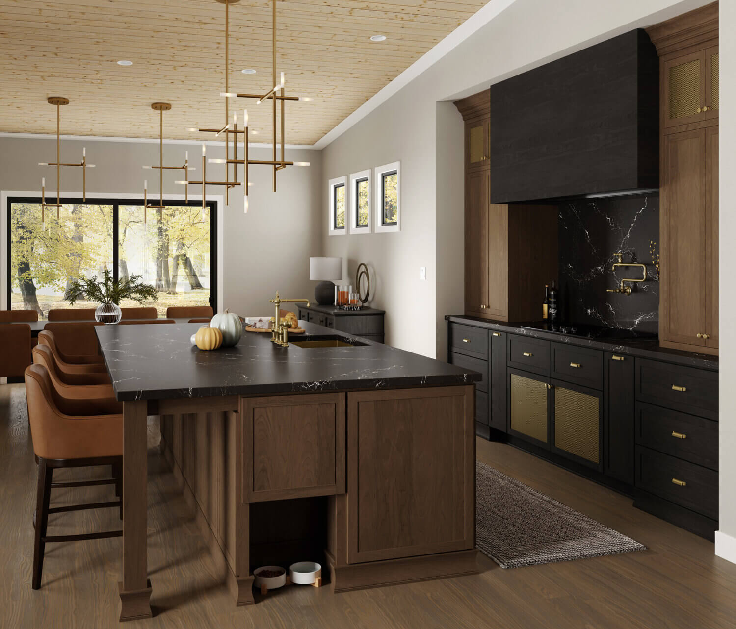 A Sleek Shallow Shaker Kitchen with a Moody Atmosphere - Dura Supreme Cabinetry