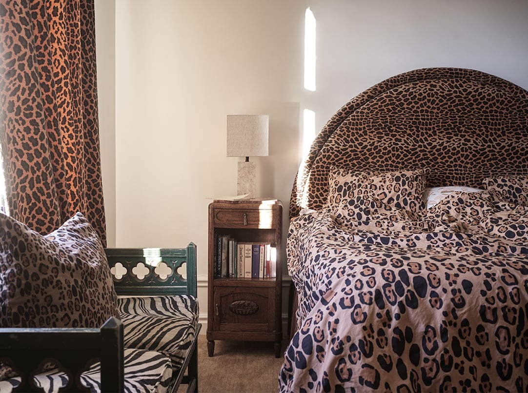 At Her New House, Mini Rodini's Founder Nixed Scandi Minimalism for Bold Color and Leopard Print