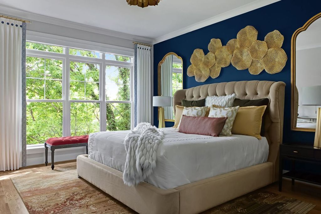Bedroom Accent Wall Ideas | Decorating Den Interiors