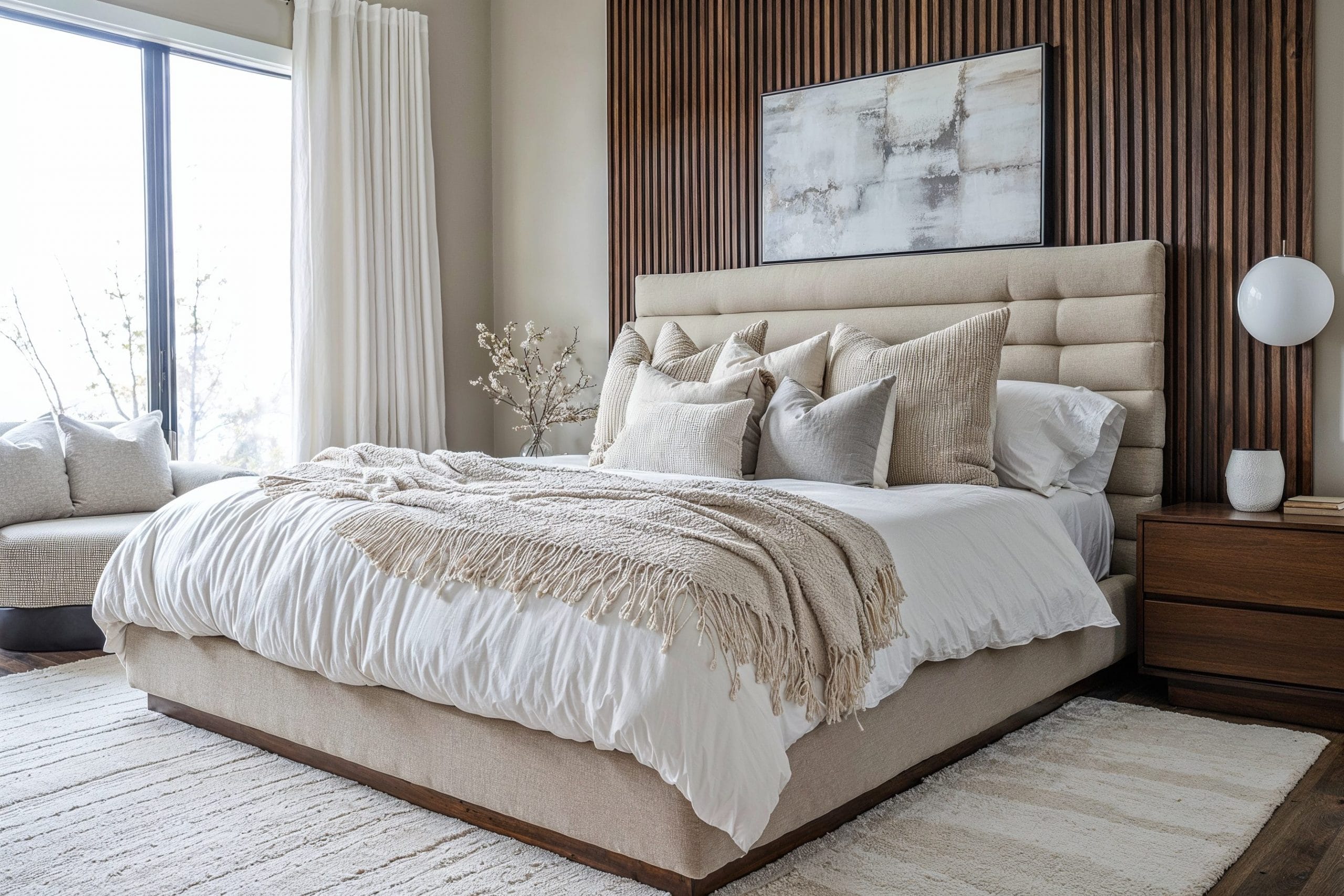 Before & After: Luxury Modern Master Bedroom Design - Decorilla Online Interior Design